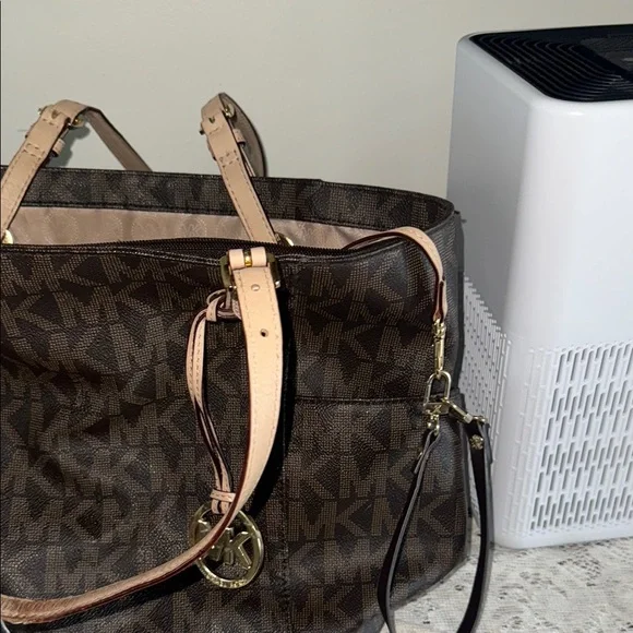 Michael Kors Brown Tote with Signature Monogram - Picture 5 of 15